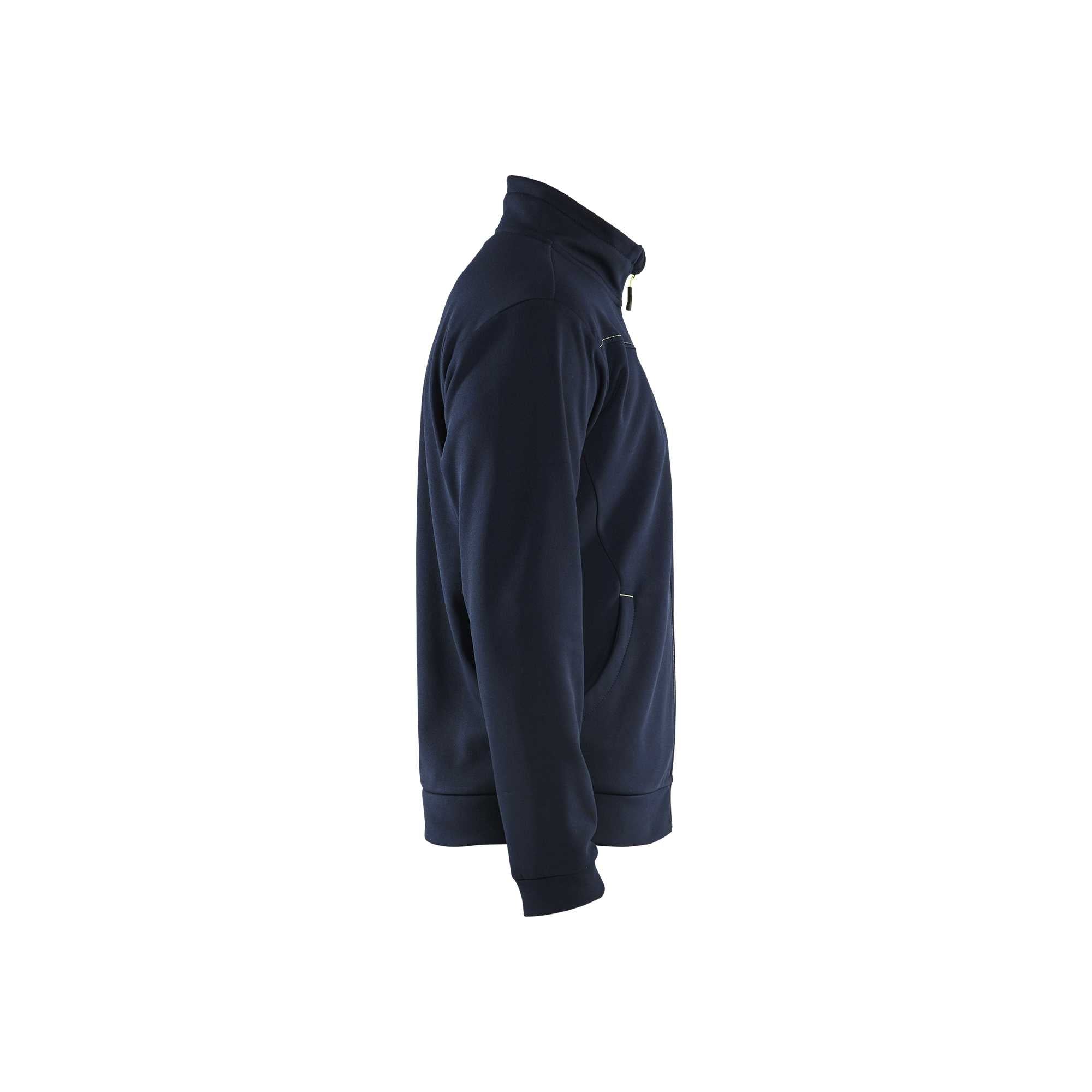 BLAKLADER 33622526 Sweatshirt With Full Zip Work Sweatshirt MEN - Pique Fleece